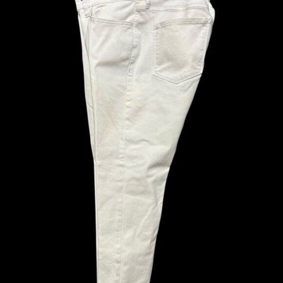 a.n.a. ( A New Approach) Cream Colored Mid Rise Jeggings-Size 14P-Straight Leg - Picture 6 of 8